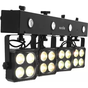 LED PAR Lichtsystem EUROLITE Akku KLS-180 180W RGB, batteriebetriebene PAR-Leuchte, wiederaufladbar