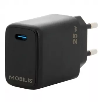 Mobilgeräte-Ladegerät Mobilis 001380 Universal Schwarz AC Schnellladen