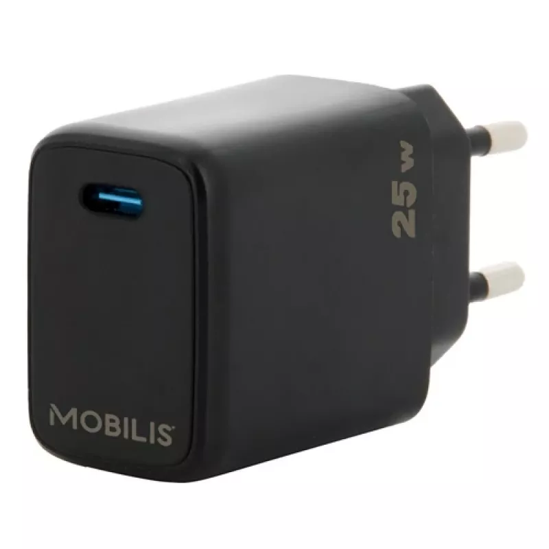 Mobilgeräte-Ladegerät Mobilis 001380 Universal Schwarz AC Schnellladen