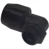 Alphacool HF Anschraubfitting TPV Metall - 90° drehbar 12,7/7,6 mm - Schwarz (17455)