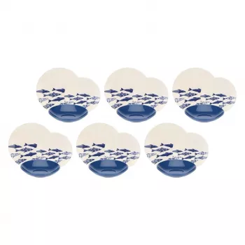 Tafelservice Rose&Tulipani R18390TA18 für 6 Personen, Porzellan-Tischset