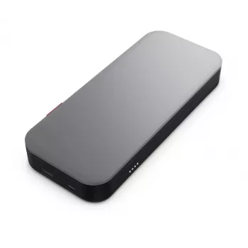Lenovo Go USB-C Laptop Powerbank (20.000 mAh), Lithium-Ionen, Schwarz-Grau, USB Typ-A und Typ-C