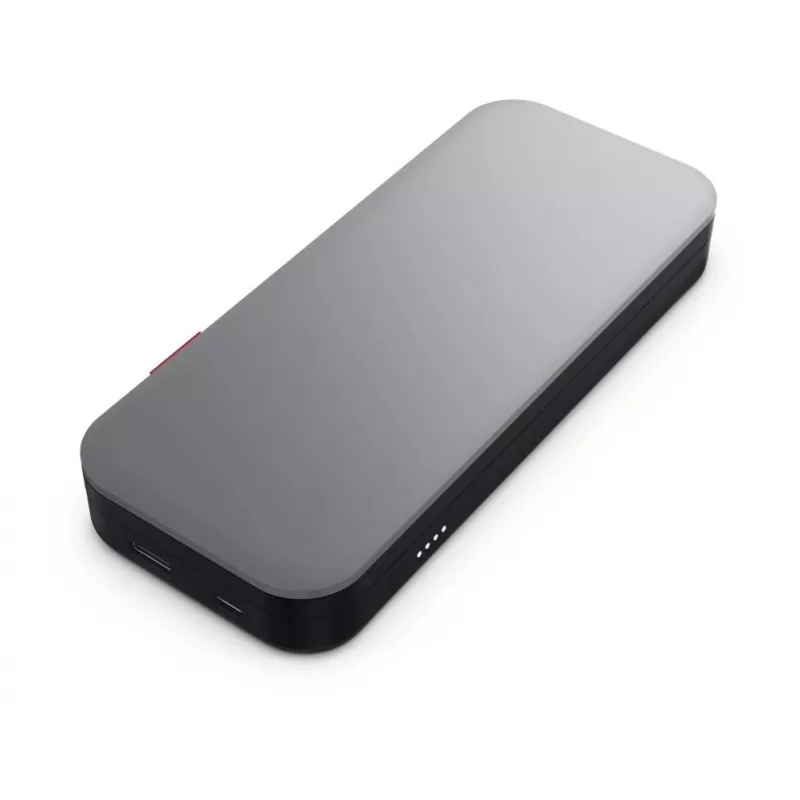 Lenovo Go USB-C Laptop Powerbank (20.000 mAh), Lithium-Ionen, Schwarz-Grau, USB Typ-A und Typ-C