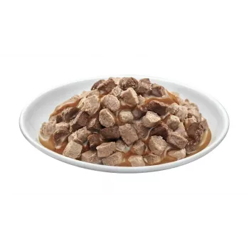 PREVITAL Katzenfutter Megabox mit Lamm, Rind, Kaninchen und Huhn in Soße - Nassfutter für Katzen - 24 x 100 g