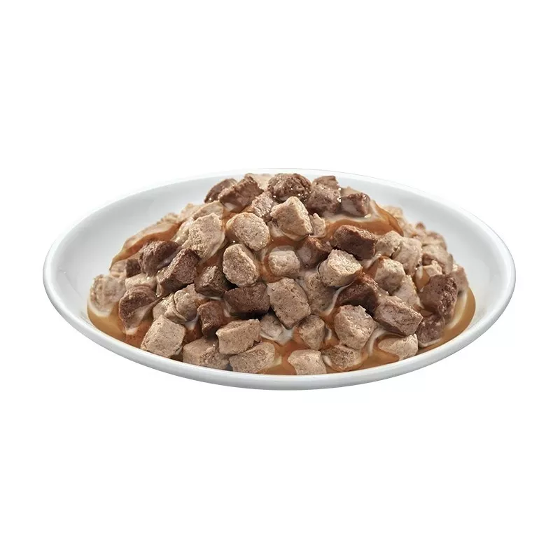 PREVITAL Katzenfutter Megabox mit Lamm, Rind, Kaninchen und Huhn in Soße - Nassfutter für Katzen - 24 x 100 g