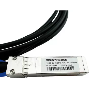 DAC-Kabel CBO-kompatibel mit Palo Alto Networks QSFP28 auf 4×SFP28, 3 m