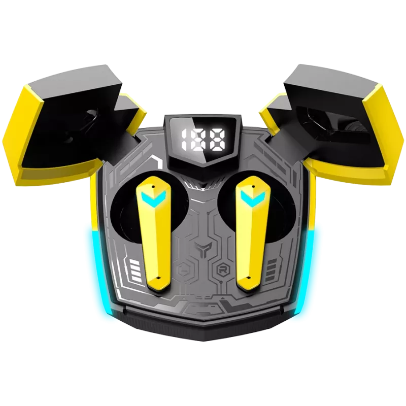 Canyon GTWS-2 Kopfhörer Kabellos Ohrhaken Gaming USB Type-C Bluetooth Lade-Dock Gelb (CND-GTWS2Y)