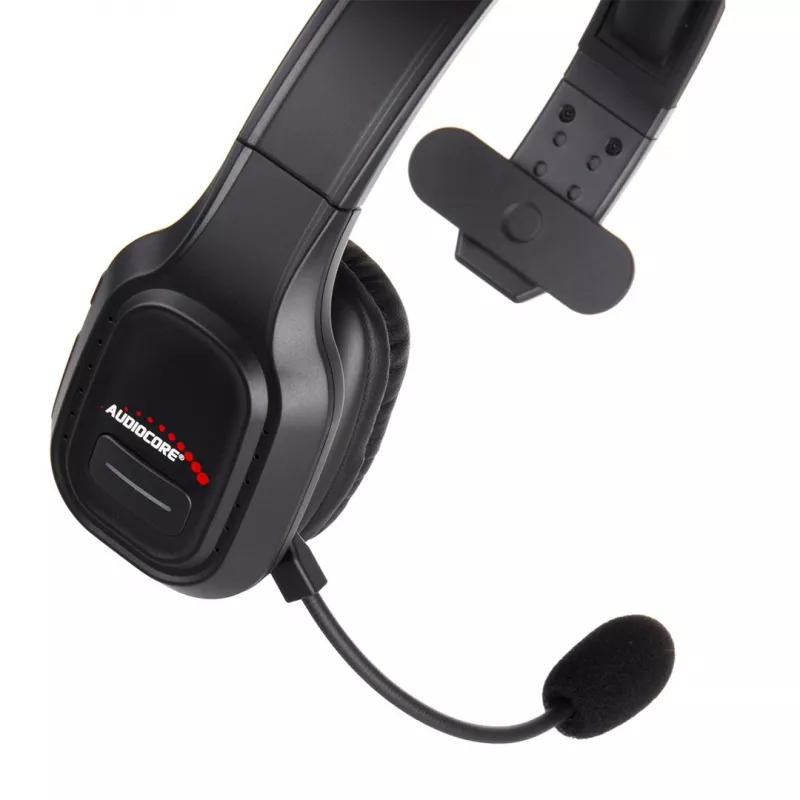 Audiocore 74452 Bluetooth-Headset Kopfhörer Geräuschunterdrückung Mikrofon Call Center Google Siri Büro kabellos
