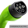 Mobiles Ladegerät für Elektrofahrzeuge QOLTEC 52468 Typ 2, 3,5 kW, 16 A, 5 m Kabel, IP65