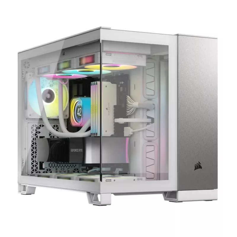 PC-Gehäuse Corsair CC-9011289-WW Midi-Tower Grau, Weiß