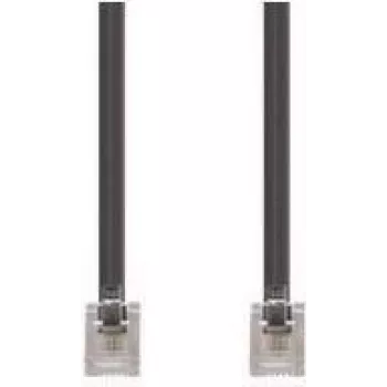 Telefonkabel e+p T 11 3 m Transparent Schwarz