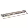 Tripp N254-048-SH-6A 48 Ports 1 HE Rackmontage geschirmtes Cat6a STP Durchgangs-Patchpanel - RJ45 Ethernet - TAA - 10 Gigabit Ethernet - RJ-45 - Cat6a - Silber - Weiß - Rackeinbau