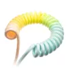 Ducky Premicord Cotton Candy Spiralkabel, USB Typ-C auf Typ-A - 1,8 m
