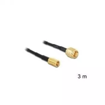 Koaxialkabel DeLOCK 88647 RG-174 3 m SMA SMB Schwarz