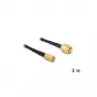 Koaxialkabel DeLOCK 88647 RG-174 3 m SMA SMB Schwarz