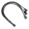 PWM-Lüfter-Splitterkabel Kolink PGW-AC-KOL-112 — 1-auf-3, 35 cm umflochten, schwarz