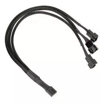 PWM-Lüfter-Splitterkabel Kolink PGW-AC-KOL-112 — 1-auf-3, 35 cm umflochten, schwarz