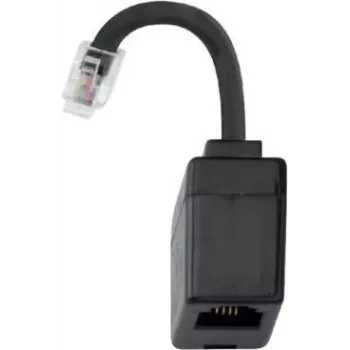 Hager EHZ001A Kabel-Geschlechtswechsler R12 RJ10 Schwarz (EHZ001A)