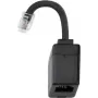 Hager EHZ001A Kabel-Geschlechtswechsler R12 RJ10 Schwarz (EHZ001A)