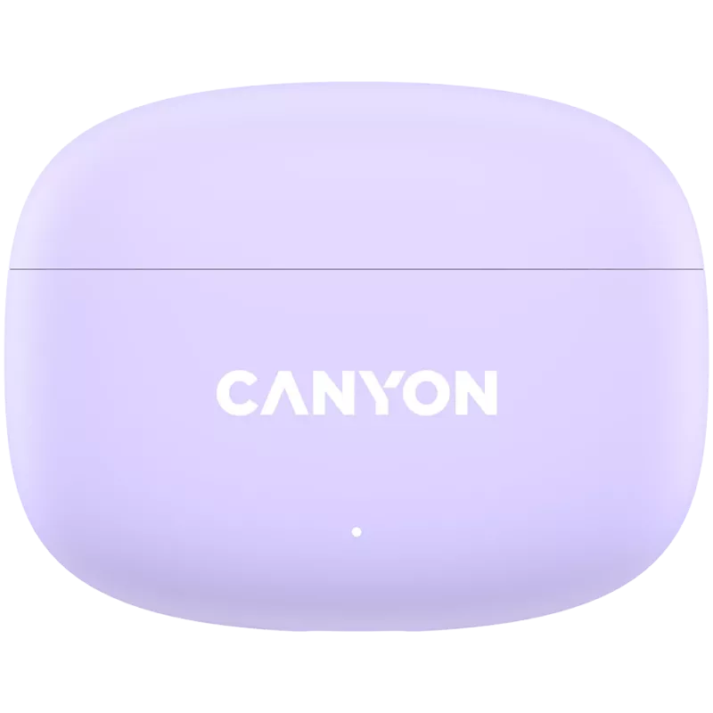 Canyon TWS-9 CNS-TWS9P Kopfhörer – True Wireless – Bluetooth 5.4 – In-Ear – 6h + 30h Laufzeit – USB-C Ladecase – Touch-Steuerung – lila