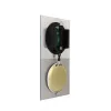 NeXtime klok 3028 OP Uhr, 16x30,2 cm, Wand, Glas, Silber