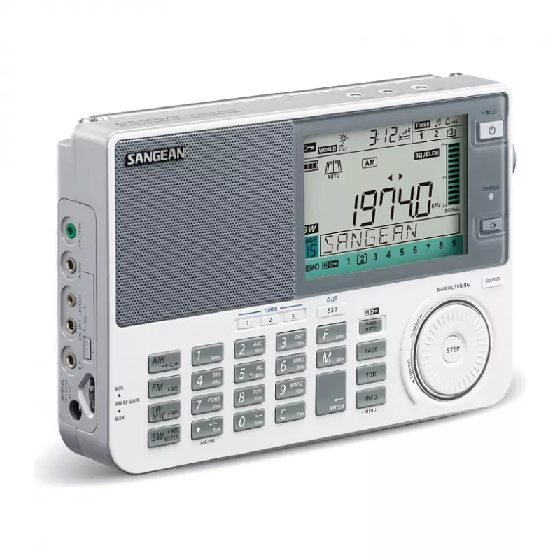 Tragbares Radio Sangean ATS-909 X2 — weiß — AM FM SW digitaler Tuner