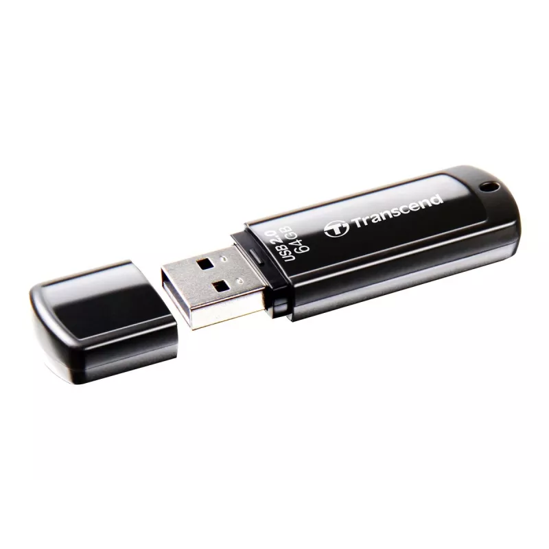 USB Flash Drive Transcend JetFlash 350 64GB, USB 2.0, Schwarz