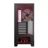 PC-Gehäuse MODECOM Volcano SPACE APEX ARGB Midi Tower, gehärtetes Glas, USB-C, unterstützt ATX/microATX/Mini-ITX, GPU bis 430 mm, CPU-Kühler bis 180 mm