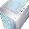 PC-Gehäuse LOGIC Dart Pro Midi ARGB weiß — Midi Tower, ATX, 456×200×385 mm, max. GPU 34 cm, CPU-Kühlerhöhe 155 mm, 3x120mm vorne + 1x120mm hinten, USB 3.0 x2, USB-C x1