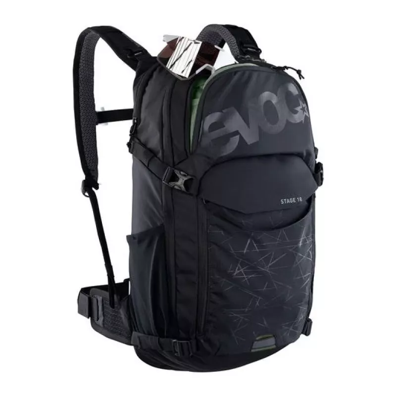 EVOC Stage Rucksack Fahrradrucksack Schwarz Nylon, Polyrattan