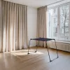 Wäscheständer VILEDA Infinity Flex Ultimate Teleskop — schwarz, beschichtetes Aluminium, 30 m Trockenfläche, faltbar, Rollen