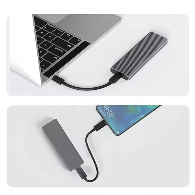 M.2 NVMe SSD-Gehäuse QOLTEC 52630 – USB 3.1 Gen2 10Gb/s, für M.2 NVMe-Laufwerke