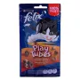 Nassfutter-Leckerli-Beutel Felix Play Tubes Huhn & Leber 50 g — fleischiger Erwachsenensnack, 35 % Protein, 19,5 % Fett