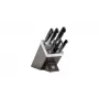 Messer-/Schneidblock-Set ZWILLING 35145-000-0 — 7-teilig, Edelstahlklingen, Kunststoffgriffe, inklusive Brot-, Schäl-, Koch-, Aufschnittmesser, Scherenfach