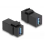 DeLOCK Keystone-Modul USB 3.0 A Buchse zu A Buchse schwarz 1:1