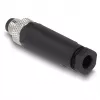 DeLOCK M8 Steckverbinder A-codiert 3-polig Stift Schraubanschluss schwarz