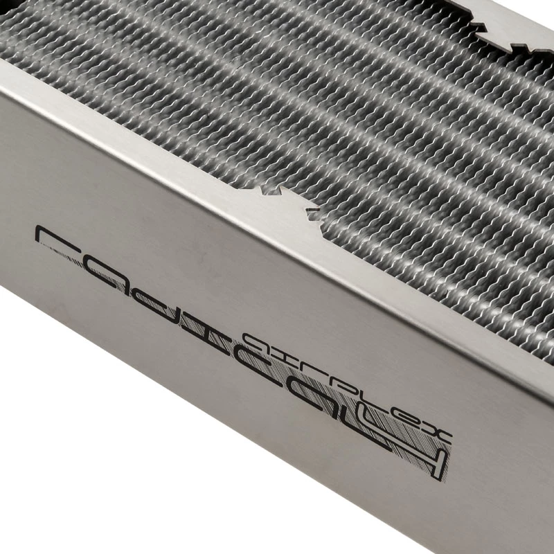 Radiator Aqua-Computer airplex radical 4/480 — Aluminium/Kupfer/Edelstahl, 520×140×73 mm