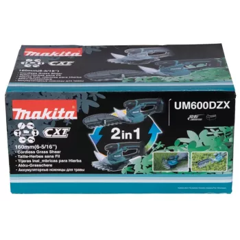 Makita UM600DZX kabellose Grasschere Schwarz, Blau 12 V