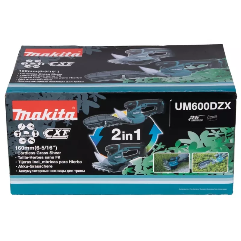Makita UM600DZX kabellose Grasschere Schwarz, Blau 12 V