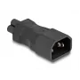 DeLOCK Netzadapter IEC 60320 C14 auf C5-Stecker 2,5 A gerade Schwarz