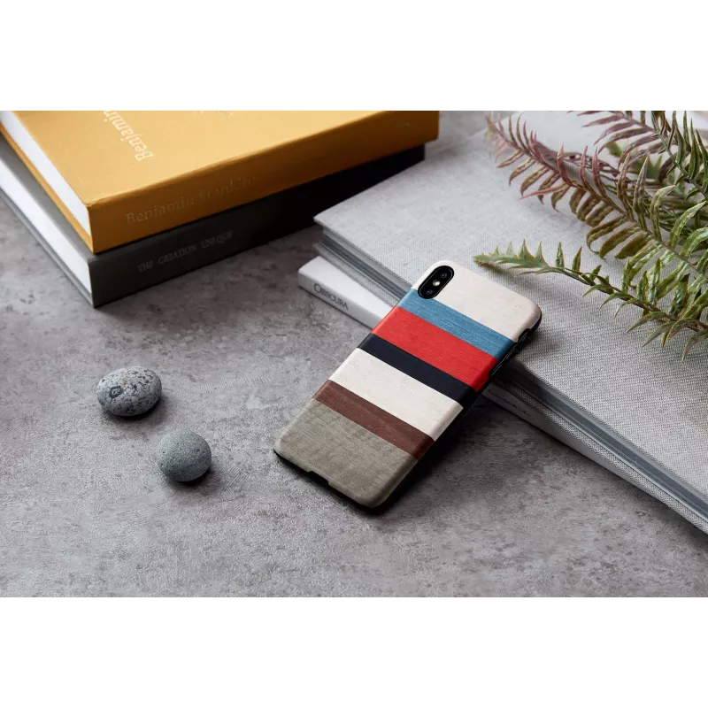 Smartphone-Hülle man and wood für iPhone X/XS — Corallina White