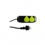Power-Verlängerung REV 0512467555 1,4 m 2 AC-Steckdosen Außenbereich Schwarz Grün
