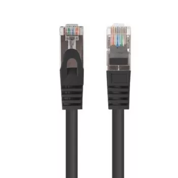 Lanberg Patchkabel Cat.6 F/UTP 0,5 m Schwarz Fluke-getestet 10er-Pack (F/UTP, CAT6, 0,50m), Netzwerkkabel