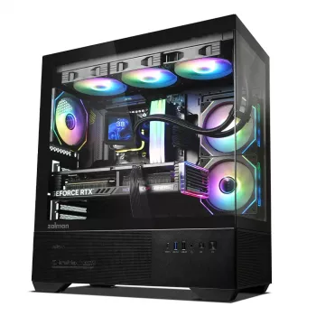 PC-Gehäuse CHRONIX V2 Mid Tower ARGB Lüfter x3 schwarz