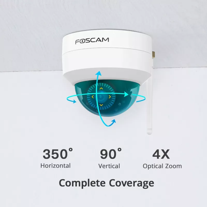 D4Z Überwachungskamera weiß - 1536p Full HD - Wi-Fi AC