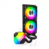All-in-One-Flüssig-CPU-Kühler Montech Hyper Flow ARGB 240 mm, schwarz