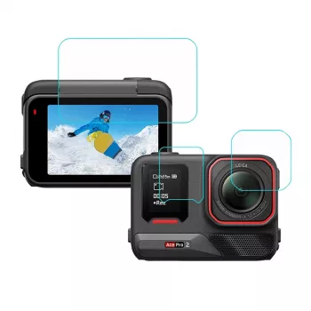 Puluz 3-in-1 Schutzfolie für Insta 360 Ace Pro 2
