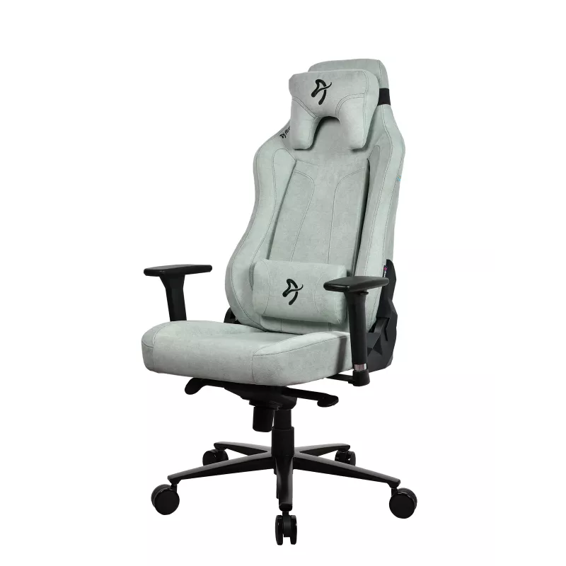 Gaming-Stuhl Arozzi Vernazza SoftFabric Pearl Grün – ergonomischer Gaming-Sitz, Softgewebe