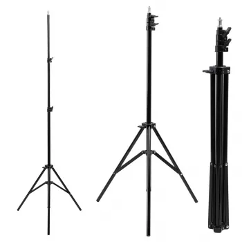 Stativ MACLEAN MC-163 leichtes höhenverstellbares Stativ für Kameras und Smartphones, kompaktes faltbares Design