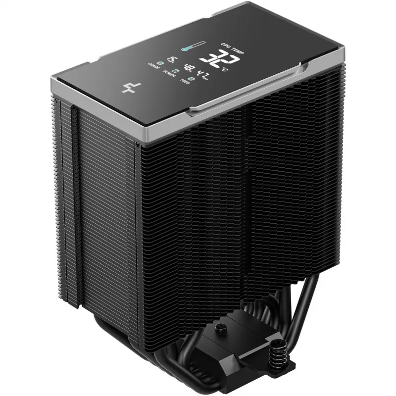 Luftkühler DeepCool AK700 Digital NYX, 120-mm-Lüfter, max. Luftdruck 5,13 mmH2O, 98×126×157 mm, schwarz
